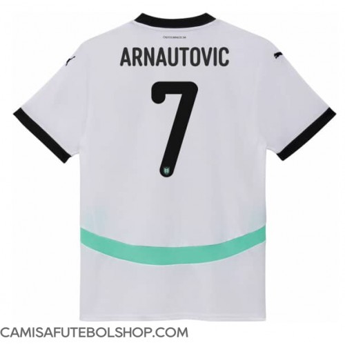 Camisa de time de futebol Áustria Marko Arnautovic #7 Replicas 2º Equipamento Feminina Europeu 2024 Manga Curta